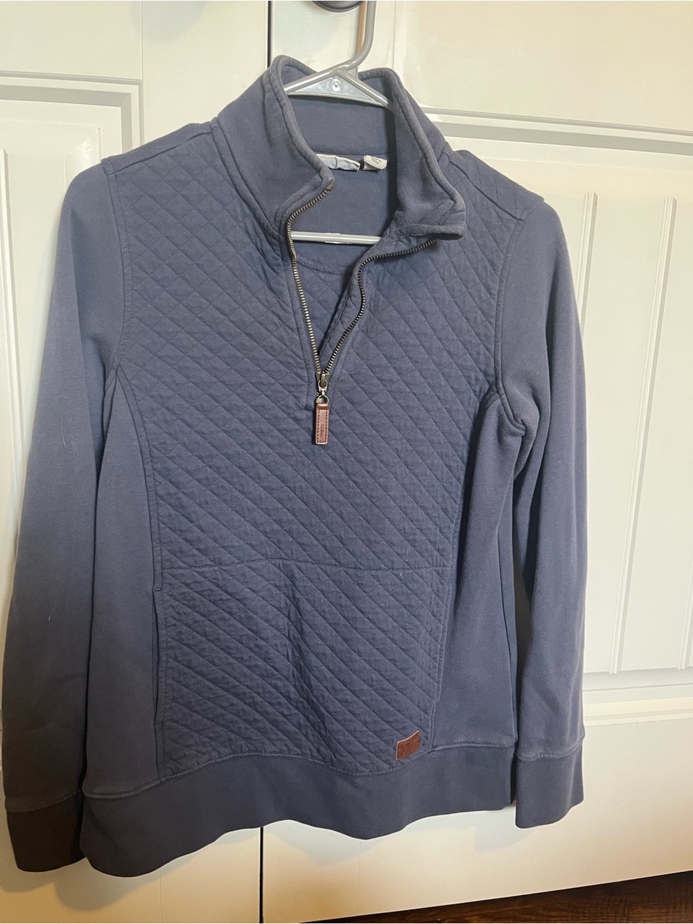 L.L. Bean Women's Quilted Half-Zip Pullover - Slate